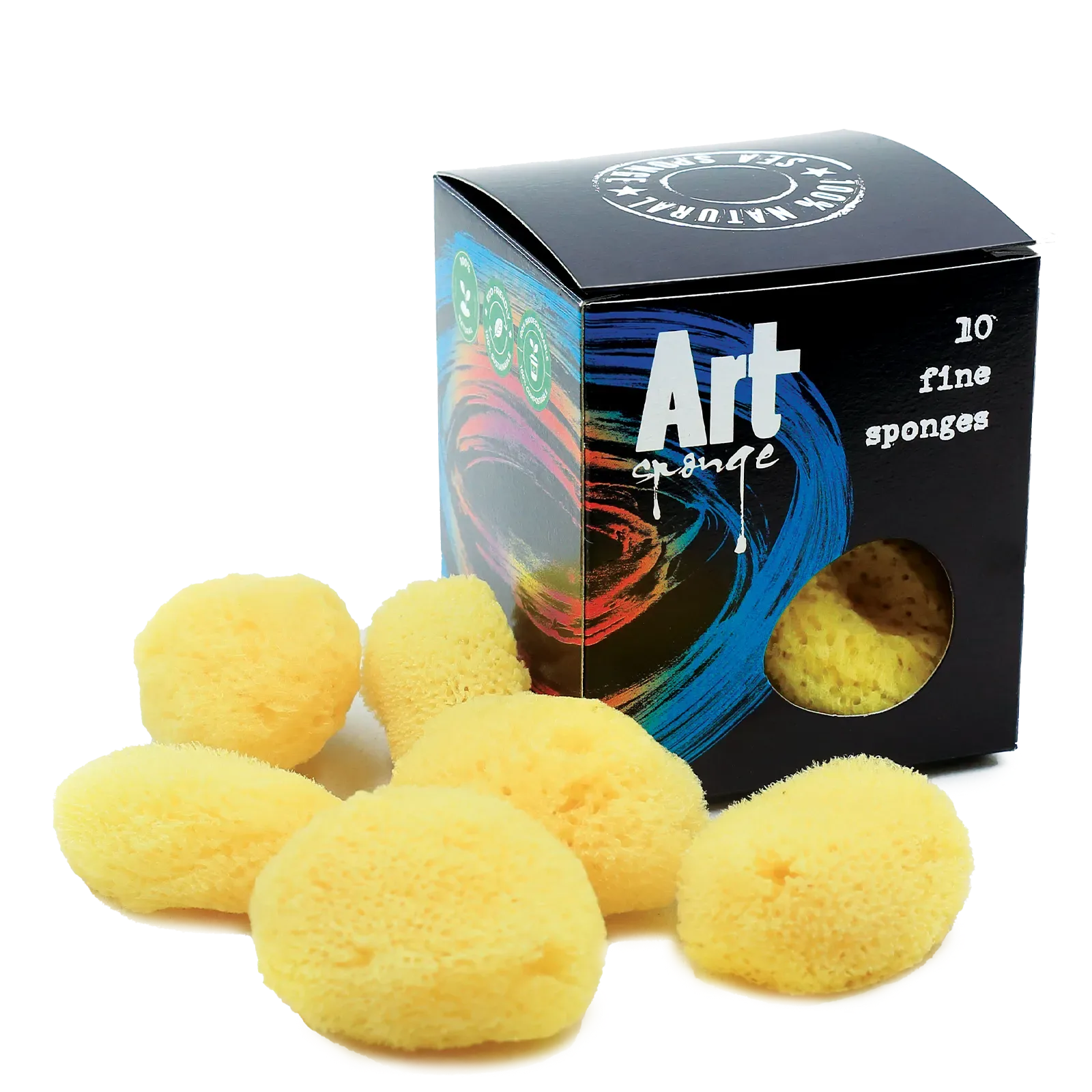 10 fine sponges