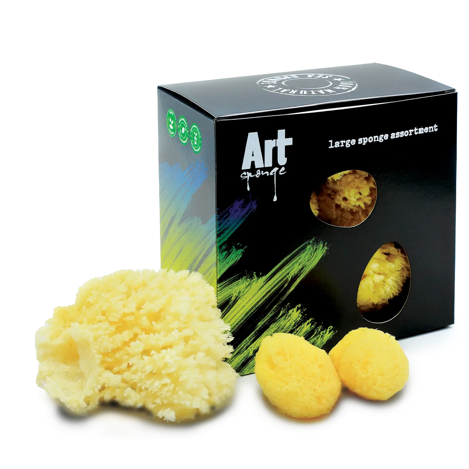 5 fine sponges